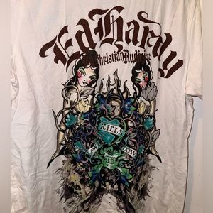 White Ed Hardy T-Shirt - XL